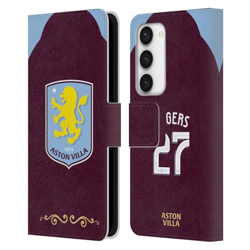 Étui en cuir Samsung S23 5G Aston Villa une finition premium durable
