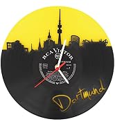 Vinyl Wanduhr Aus Echter Schallplatte – Handgefertigt, Leises Quarzwerk, Vintage Design Für Wohnzimmer, Bar Oder Tattoo-Studio