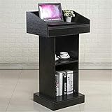 Taille: 45x40x110CM, bureau spacieux et base robuste.