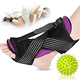 Plantar Fasciitis Night Splint, 2021 Upgraded Adjustable Plantar Fasciitis Relief Night Splints for Plantar Fasciitis, Foot Drop Ankle Pain, Heel Pain, Achilles Tendonitis Support (Purple)