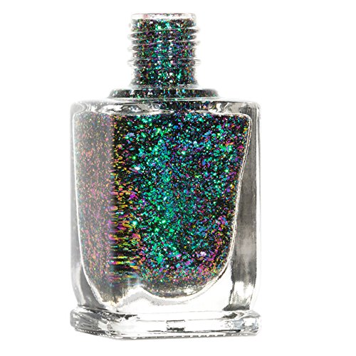 Image of ILNP Supernova - Green, Teal, Blue, Purple Ultra Chrome Color Shifting Flakie Nail Polish