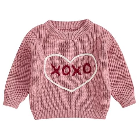 Chunky Knit Jumper Baby Valentine's Outfit Cover