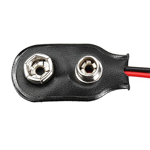 Conector Clip para Batería DC 9V 7 Piezas uxcell miniatura 4