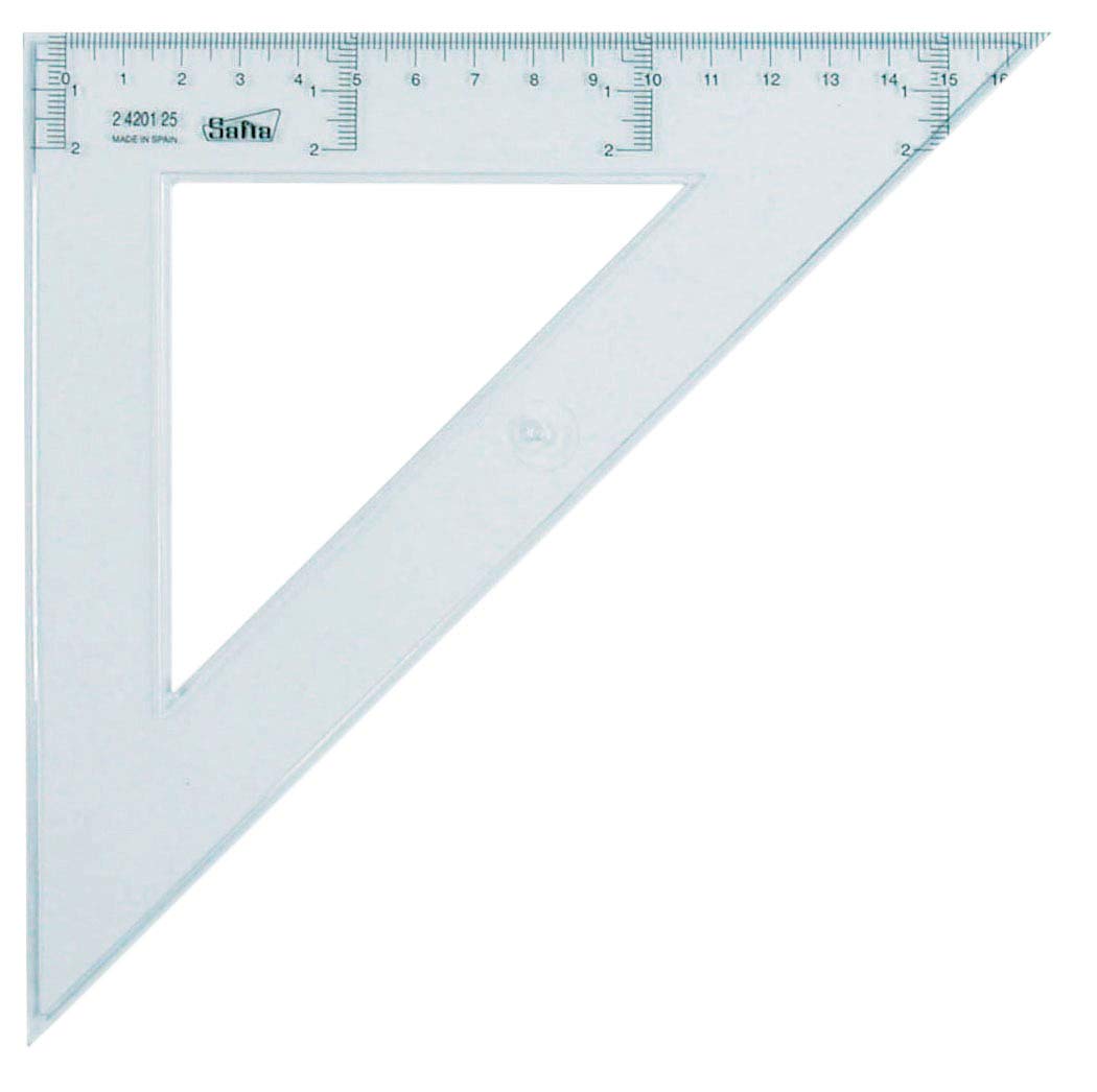 SAFTA 4201925 Glass Square, 25 cm, Transparent, 25cm