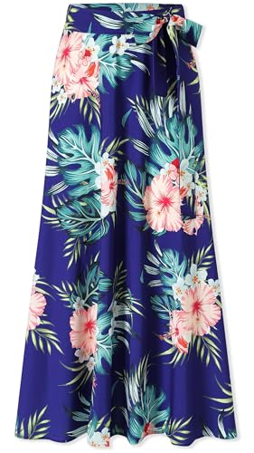 Image of Cromoncent Matching Hawaiian Outfits for Family, Dad and Son Matching Luau Beach Tropical Shirts Mommy Daughter Tropical Sets