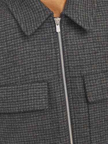 JACK&JONES Herren Jprblurussel Wool Blend Jacket Sn Jacke, Black/Detail:Houndstooth, M – Ansicht 5