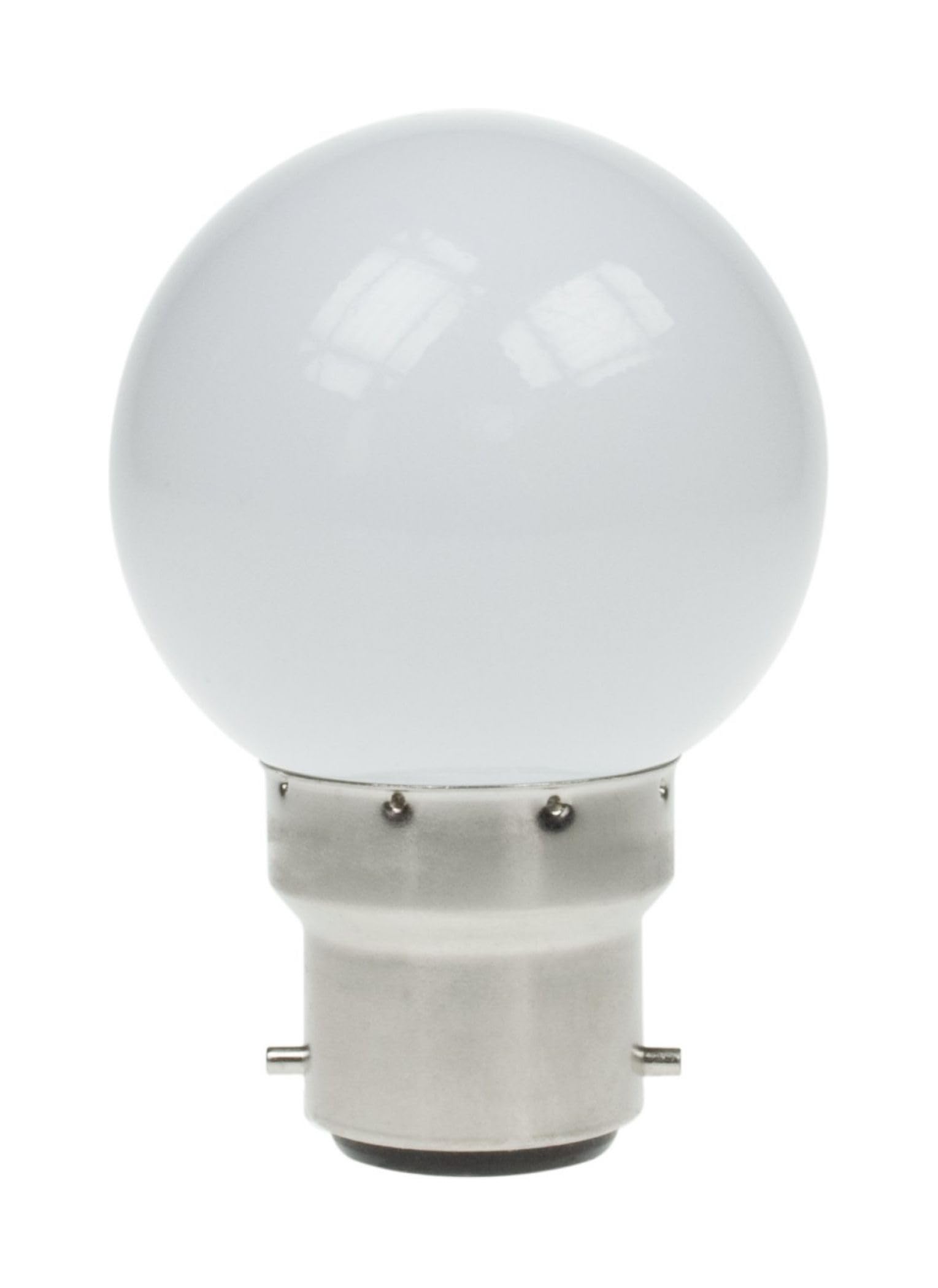 Pro-Lite Golf/1.5W/BC/3000K 1.5w LED Golf Ball Bulb Bayonet BC B22 Warm White Decorative Festoon