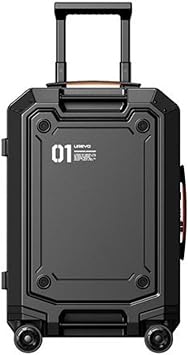 Suitcases Luggage with Large Capacity Strong and Durable Silent Boarding Trolley Case Password Box Suitcase Fashionable Luggage Suitcases with Wheels Color Black, Size 24inch