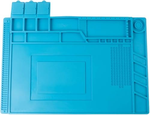 Miniatura 8 de CPB S180 - Kit de alfombrilla de soldadura grande, alfombrilla de reparación de silicona, resistente al calor, alfombrilla de trabajo magnética con