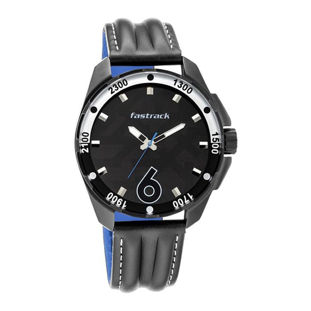 Fastrack Hitlist Quartz Analog Black Dial Leather Strap Watch for Men-NS3084NL05 (B0892PT241) Amazon Price History, Amazon Price Tracker