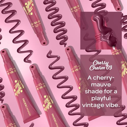 Image of FACES CANADA Peptide Gloss Lip Balm - Cherry Charm 03, 10 ml | Tinted Lip Balm | Deeply Nourishing | Lightweight | Soft & Smooth Finish | Overnight Lip Treatment | With Butters & Hyaluronic Acid Infused