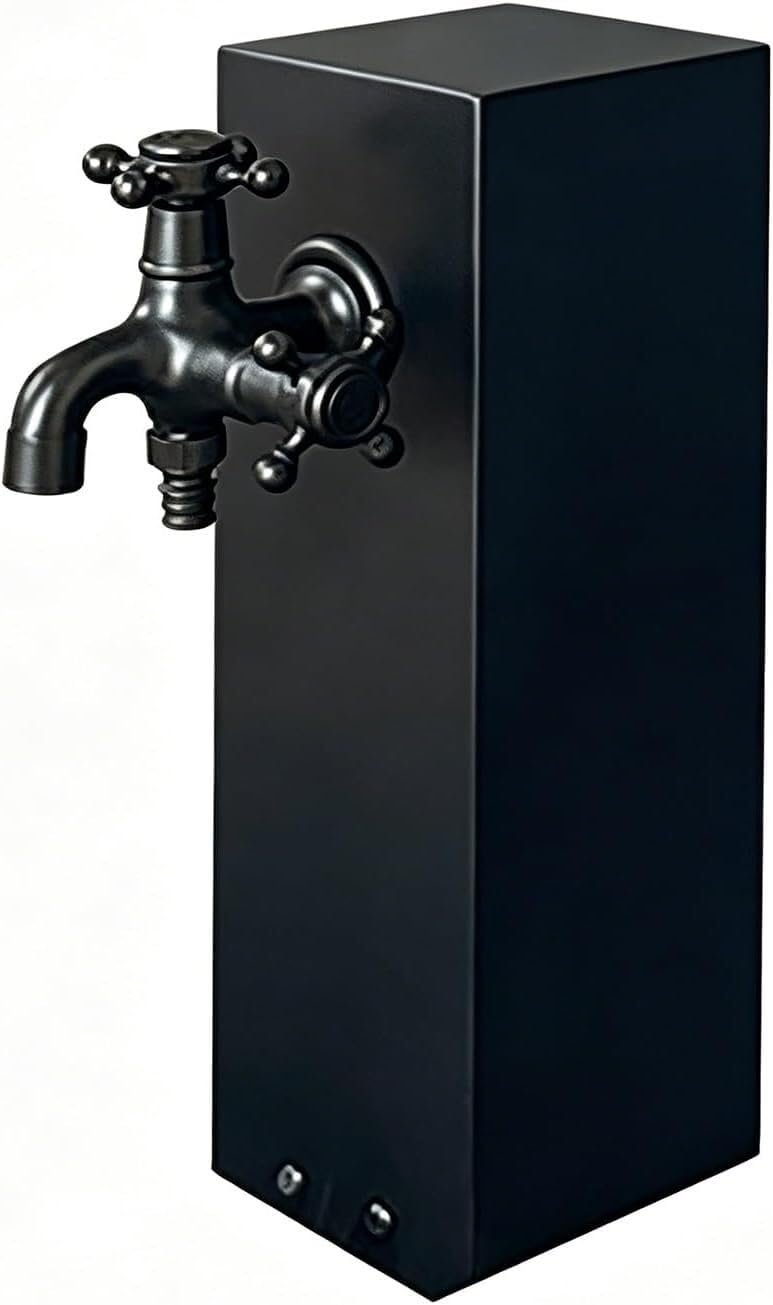 Epano One Color Lxxw Outdoor Faucet Water Column Outdoor Water Column Garden Tap, 304 Stainless Steel Vertical Square Freestanding Faucet