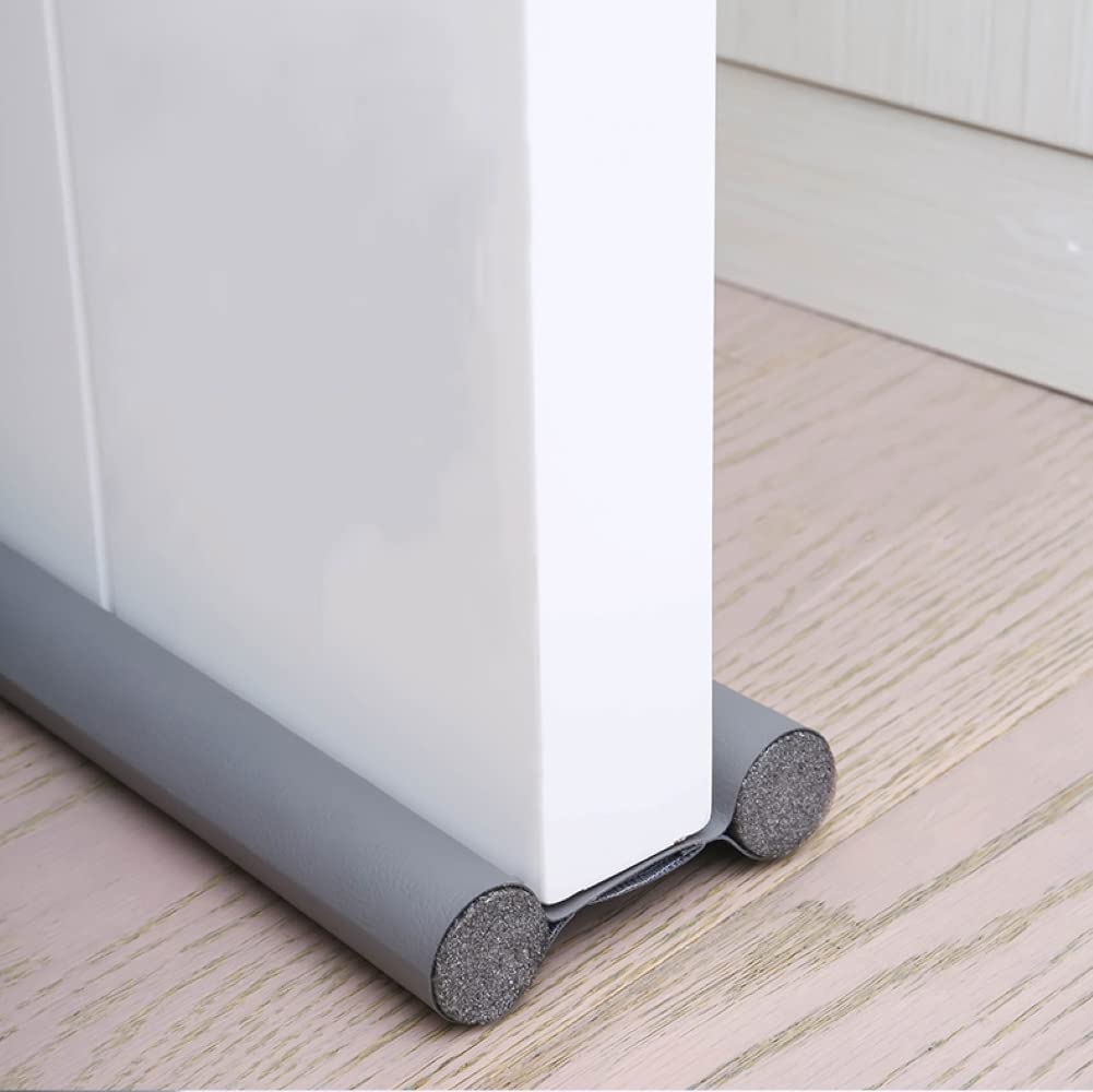 MAKINGTECDoor Draft Stopper, 1 Pcs Under Door Draught Excluder, Noise Blocker Draft Stopper, Prevent Bugs Coming Draught Excluder for Bottom of Door Keeping Warm (Gray)