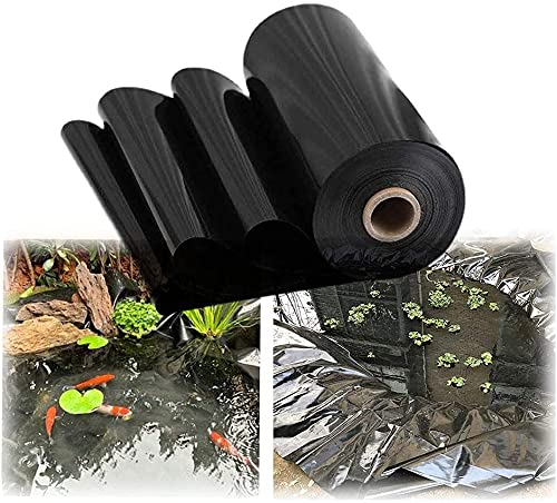 Revestimiento de goma negra resistente para estanques, 10 x 20 m, ideal para estanques de peces y jardines acuáticos