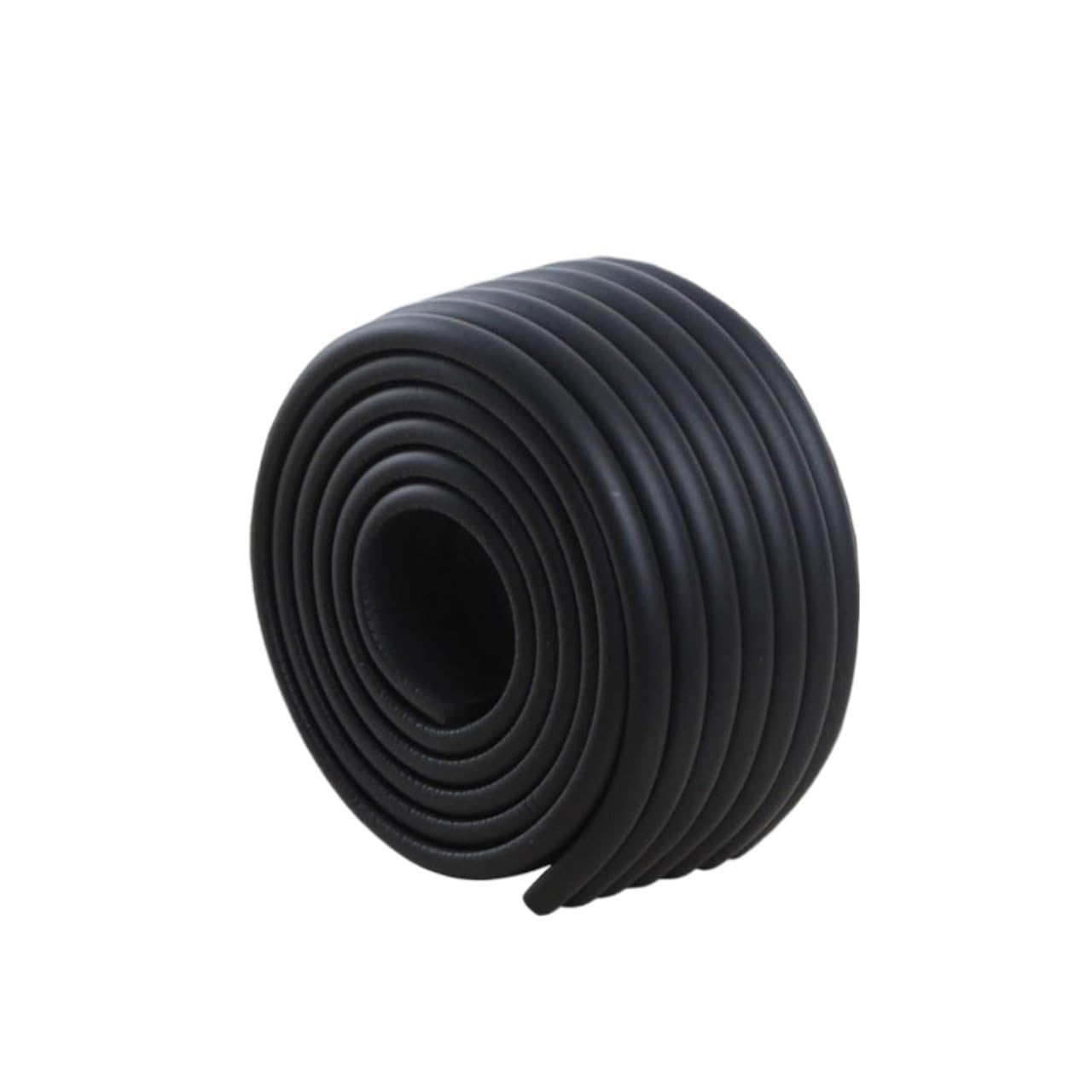 Peel and stick molding, 6.5ft Crown Flexible Wall Edging Strip Self Adhesive Furniture Table Edge Protectors Bumper Guard, Ceiling Baseboard(Black)