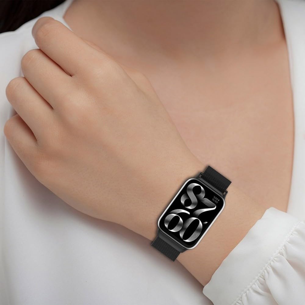 Bransoletka zastępcza do Xiaomi Mi Smart Band 8 Pro / 9 Pro / Redmi Watch 4 / Watch 5, zapięcie magnetyczne, regulowana metalowa bransoletka dla kobiet i mężczyzn