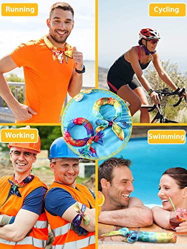 Image of 10 Pcs Cooling Neck Wraps Ice Bandanas