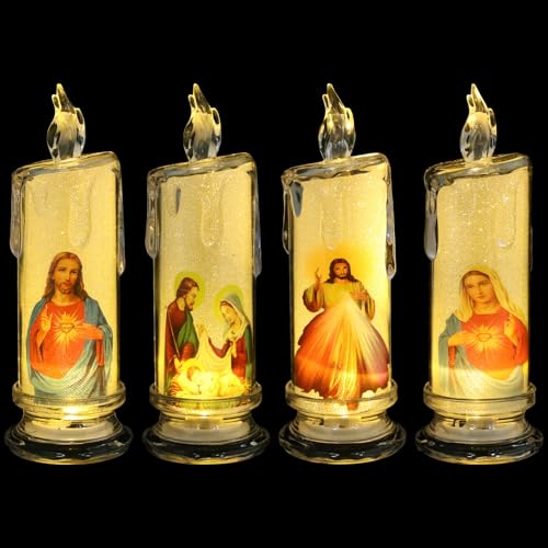 Bougies LED religieuses et lampes vacillantes pour votre table de Pâques