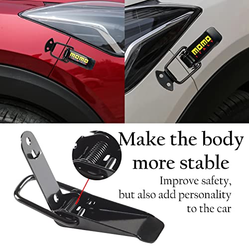 Image of OTOROYS Car Bumper Security Hook Lock Clips Kit Quick Release Fasteners TRD Bumper Clips for Car Bumpers, Fenders, Trunk and Hatch Lids Compatible with All Cars (Set of 2) (MOMO)