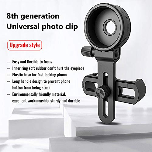 Lechnical Suporte de adaptador de telefone celular universal Clip de telefone universal Suporte tele