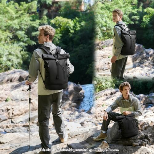 GYakeog 33L Waterproof Rolltop Backpack