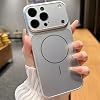 İPhone 14 Pro Max ile Uyumlu 17 Pro Max Görünümlü Magsafe Destekli Kablosuz Şarj Özellikli Kamera Lens Korumalı Şık Metal Görünümlü Telefon Kılıfı