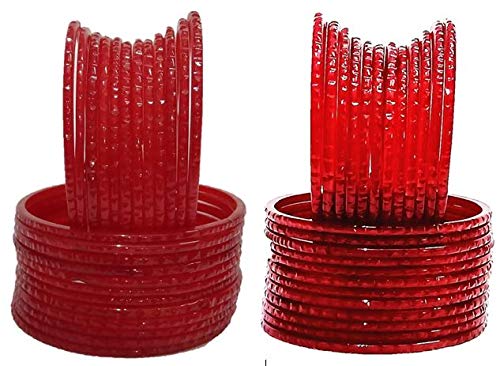 Oneness Plane Cutting Red + Maroon Colour Banges/Chudiyan For Women & Girls - (Pack Of 48 Bangles)_Red Maroon_2.2 (B08LCHT3QC) Amazon Price History, Amazon Price Tracker