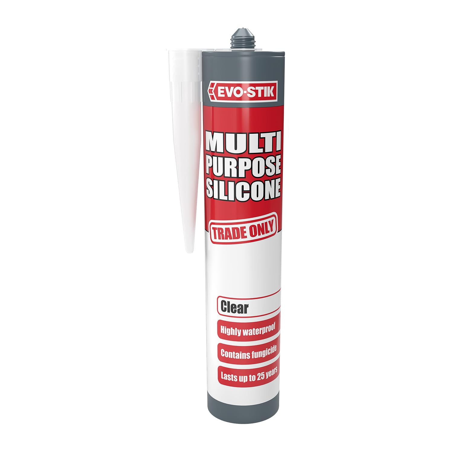 Evo-Stik 483422 290Ml Multi-Purpose Silicone - Clear 5010591999824