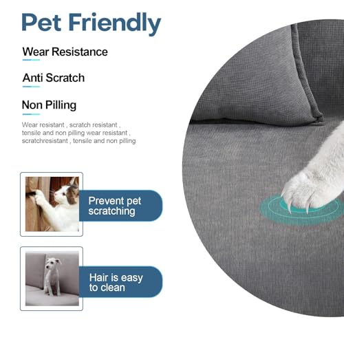 Couverture de canapé lavable en machine et résistante aux griffures de chat - 5