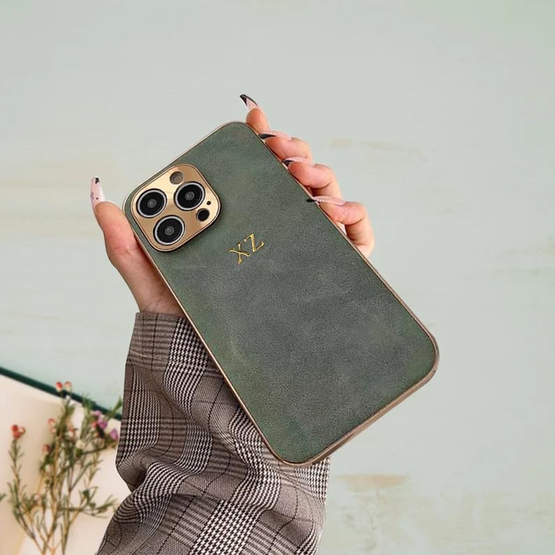 Amazon.com: CONNYAM Personalized Suede Case for iPhone 13, iPhone