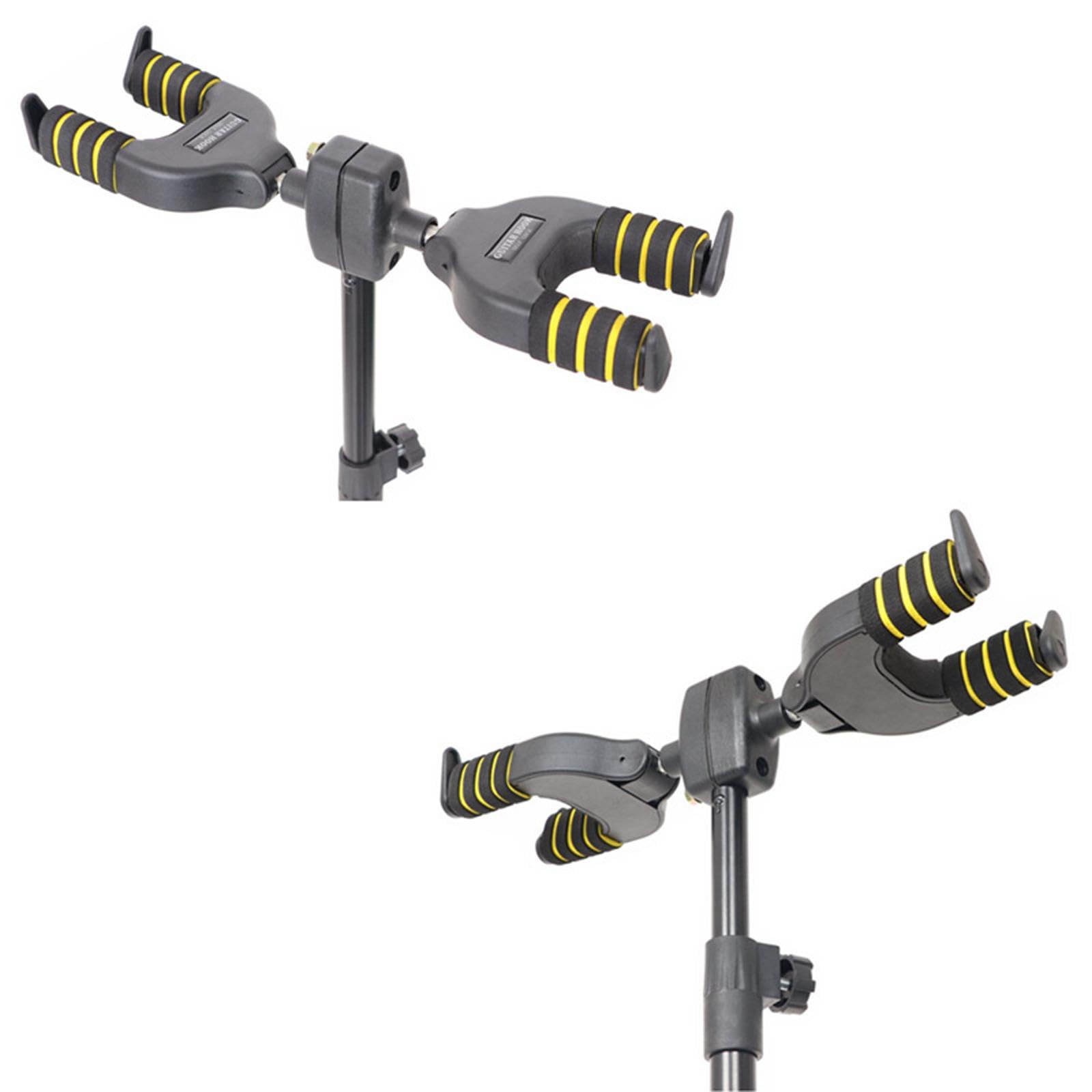 Verticale Supporto Doppio Per Chitarra Con Gancio Automatico