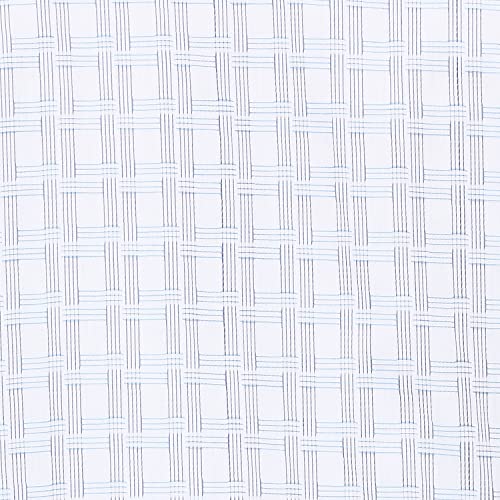Image of Park Avenue Men's Pure Cotton Checks Pattern Regular Fit Semi Cutaway Collar Half Sleeve Formal Shirt