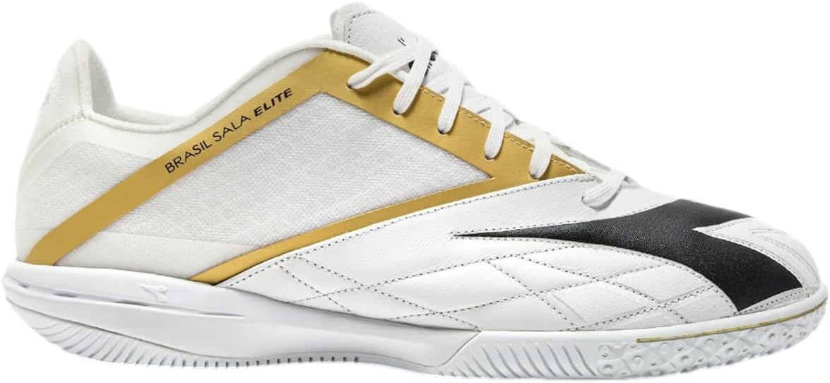 Diadora Brasil Sala Cup Men's Indoor Soccer Shoes - Soft Leather Interior, Breathable Mesh Exterior, Optimum Grip for Futsal