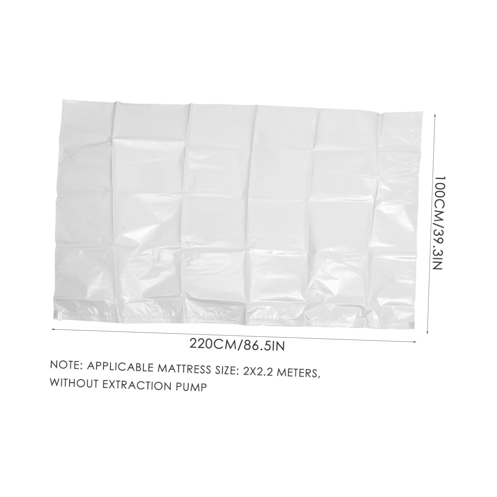 SOLUSTRE Großer 12-lagiges Dickes Pa und Pe Material Vakuum Kompressionsbeutel 220x100 Cm für Matratzen und Kleidung zur Aufbewahrung im Koffer und Wohnzimmer