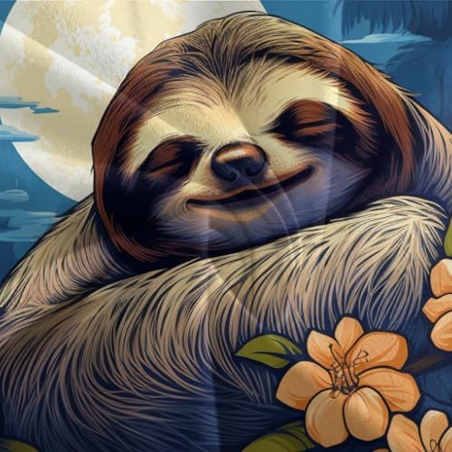 Parure de lit loutre d'arbre 3D King 220x240cm en microfibre ultra douce - 7