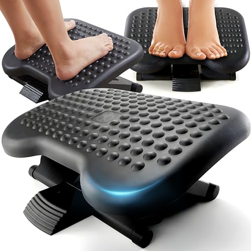 Retoo Fußhocker, Fußstütze für Schreibtisch 45 × 35 cm...