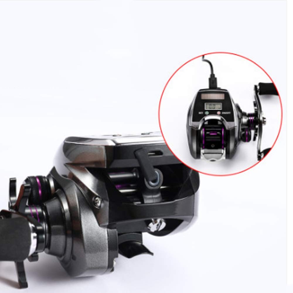Digital Display RAFT Pesca Ruota Full Metal Belt Venting Zattera Conteggio per zattera per peschereccio per per la pesca
