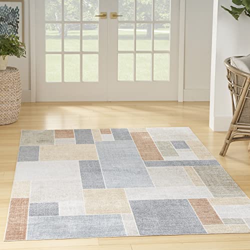 Tapete decorativo Nourison 6'7" x 9' multicolor