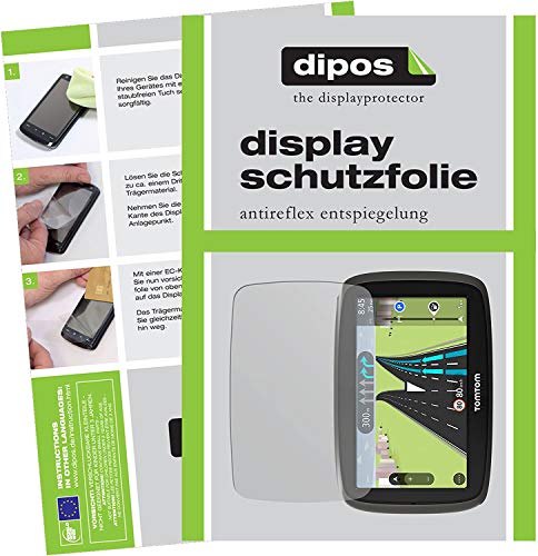 dipos I 3X Protector de Pantalla Mate Compatible con Tomtom Start 50 pelicula Protectora