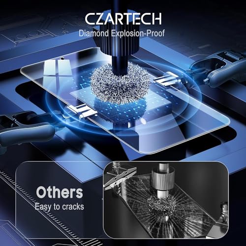 Image of Czartech Quik-Fix Tempered Glass Screen Protector For Samsung Galaxy S24 Ultra 5G | Bubble Free | Scratch Resistant | HD Clear