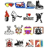 Ice Hockey Decoration Charms Lacrosse Sports Charm for Boys Kids Teens Man Gifts