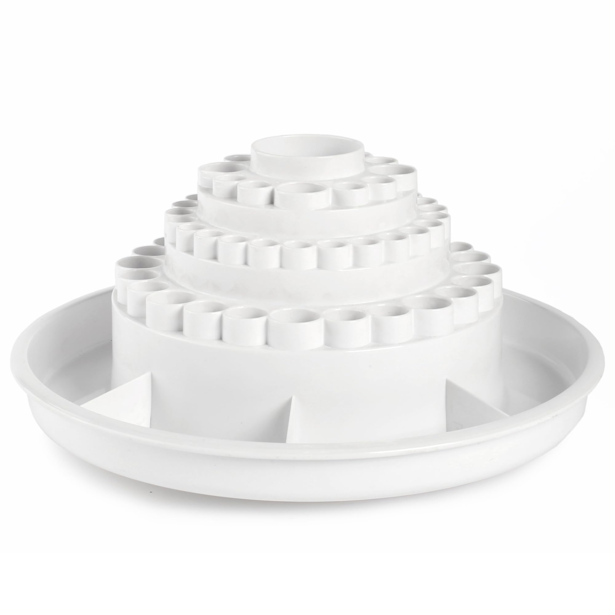 ALVIN, Spin-O-Tray, Rotating Desktop Receptacle - White
