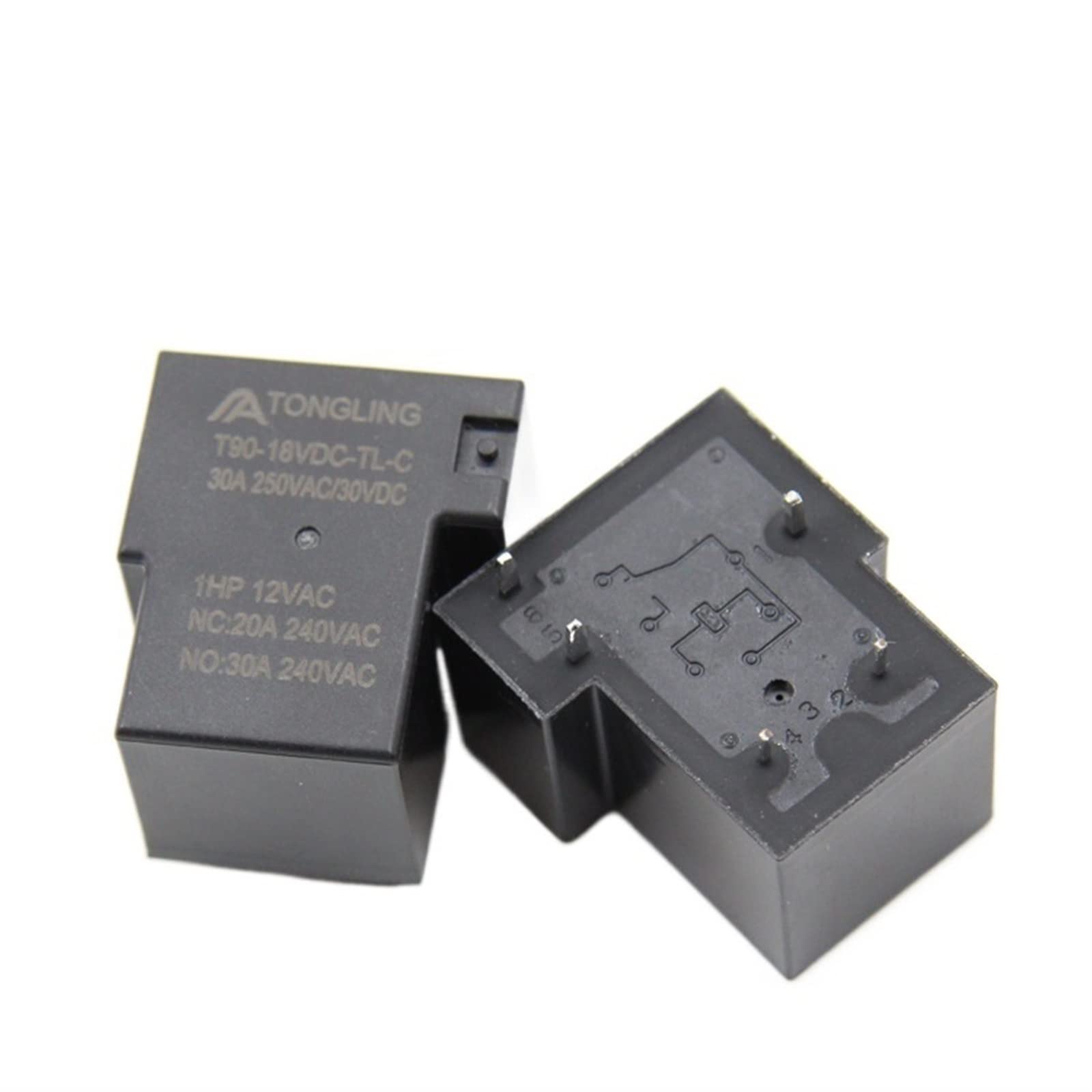 2PC relais 30A T90 relais de conversion 5 broches 18V 30A SLA-18VDC-SL-C machine à souder Accessoires électroniques