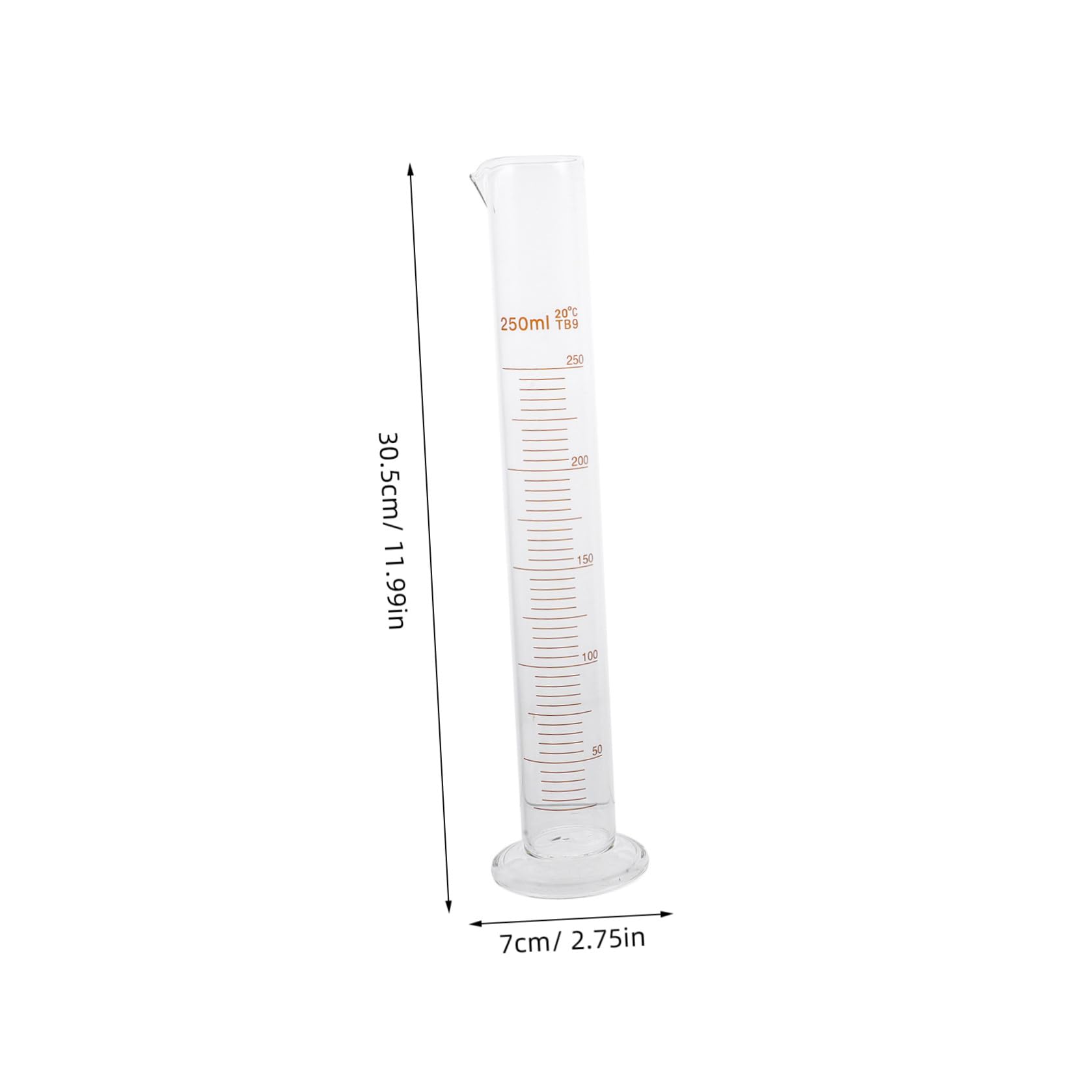Kit di Vetreria da Laboratorio Scientifico 9 Pezzi in Vetro Borosilicato per Esperimenti, Set di Bicchieri, Cilindri Graduati e Flacone Dosatore
