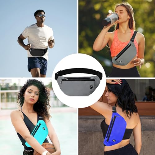 Image of Fanny Pack for Women Men,Crossbody Fanny Pack Water Resistant Sports Waist Bag Pack, Belt Bag for Travel Hiking Running