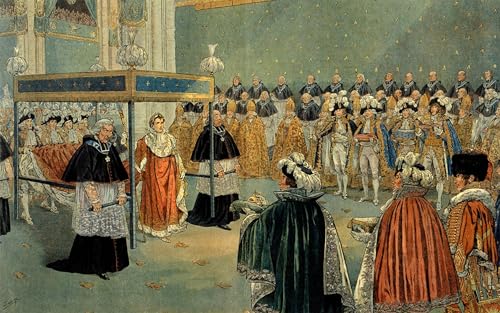 Impression Le Sacré de Napoléon toile portrait haut de gamme