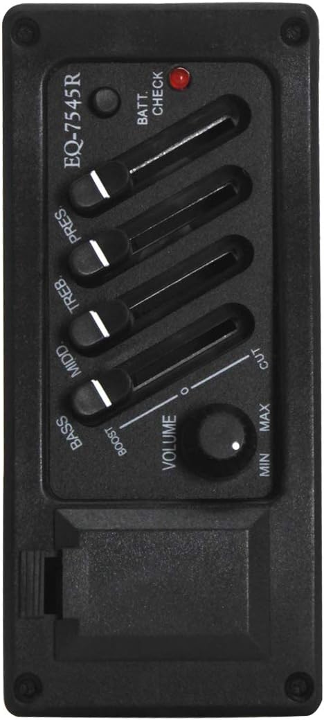 Acoustic Guitar Equalizer,Guitar Preamp Amplifier Pickup 4 Bands EQ-7545R