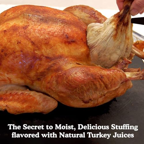 Regency Wraps Turkey Stuffing Bags, 100% Cotton Mesh Bag Allows Poultry Juice to Flavor Dressing with Mess-Free and Safe Removal, Pack of 2, Natural - Image 5