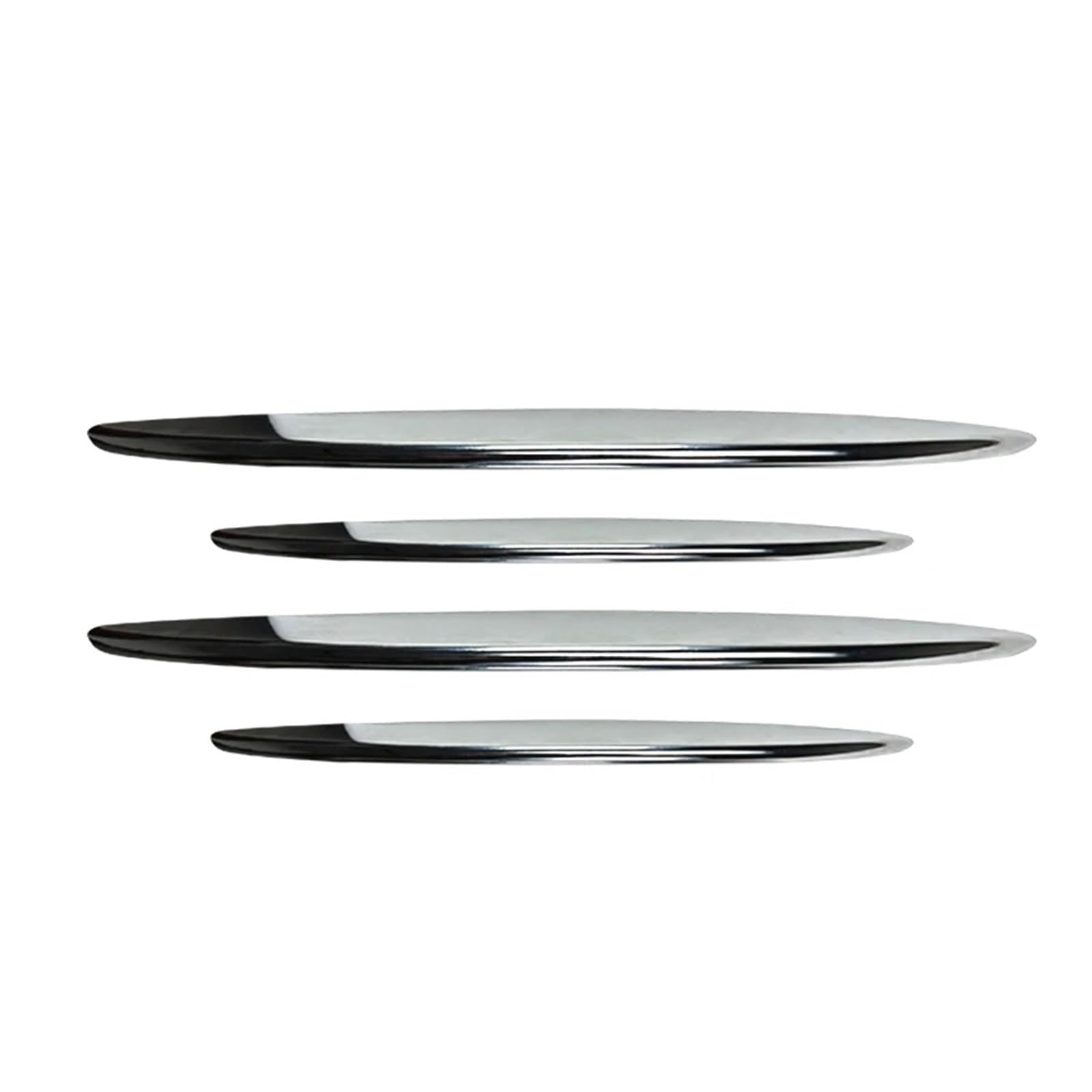 Rozdzielacz przedniego zderzaka Spoiler boczny Osłona nawiewu powietrza Pasuje do Mercedes klasa X254 GLC260 GLC300 2023 2024(Chrome Silver)