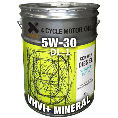 車用 ディーゼルエンジンオイル 20L/5W-30 [DL-1] 部分合成油 Amazon | AZ (エーゼット) エンジンオイル 20L 車用 5W-30 DL-1相当